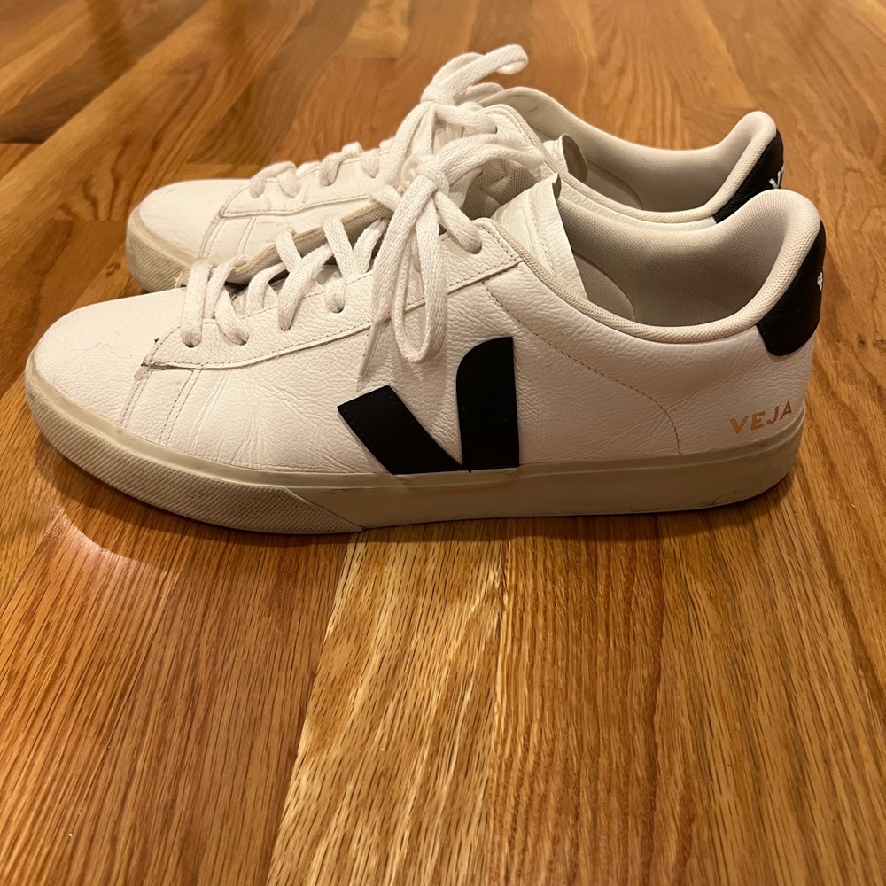 Veja White and Black Sneakers